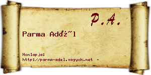Parma Adél névjegykártya